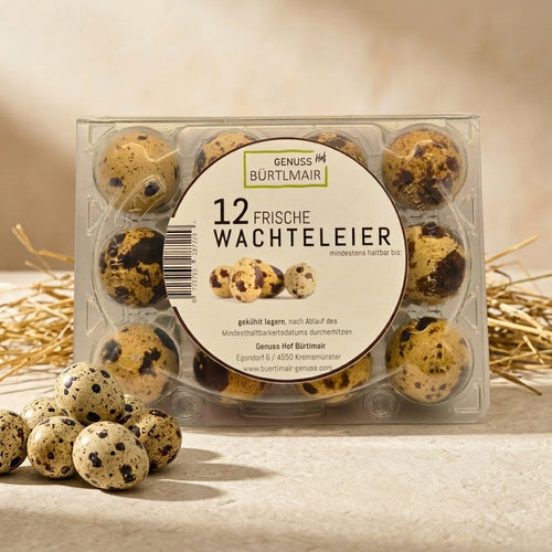 Frische Wachteleier